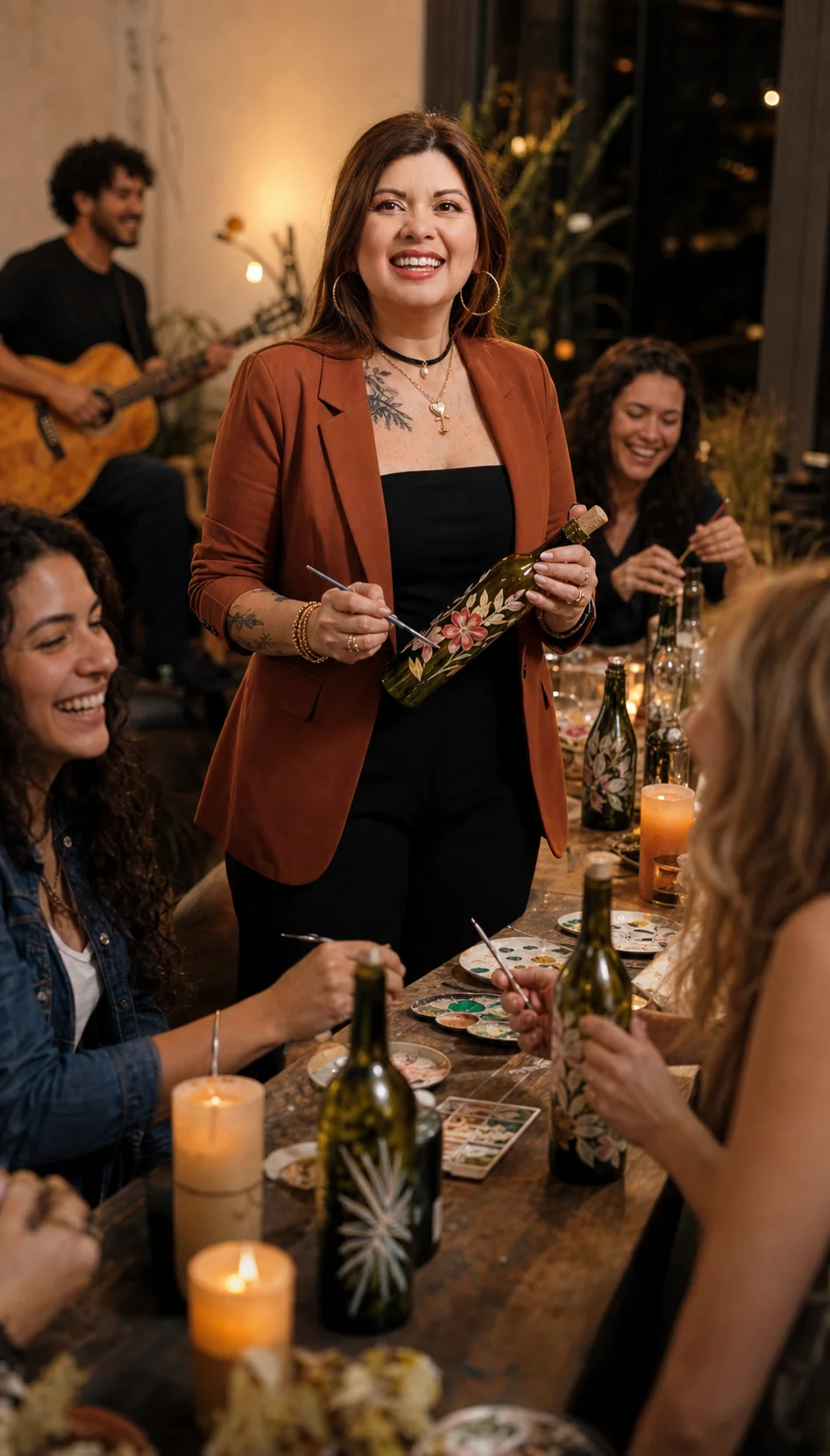Nani Duran lors d’un atelier créatif convivial