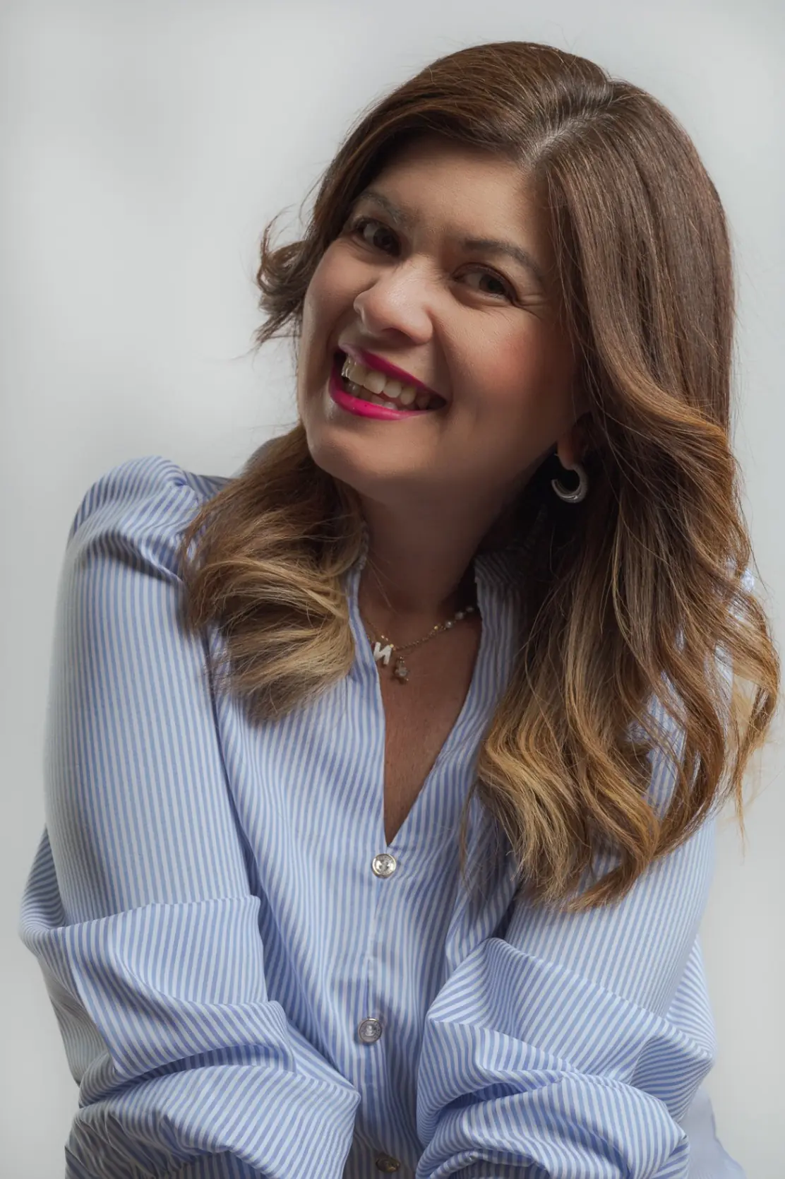 Nani Duran, souriante