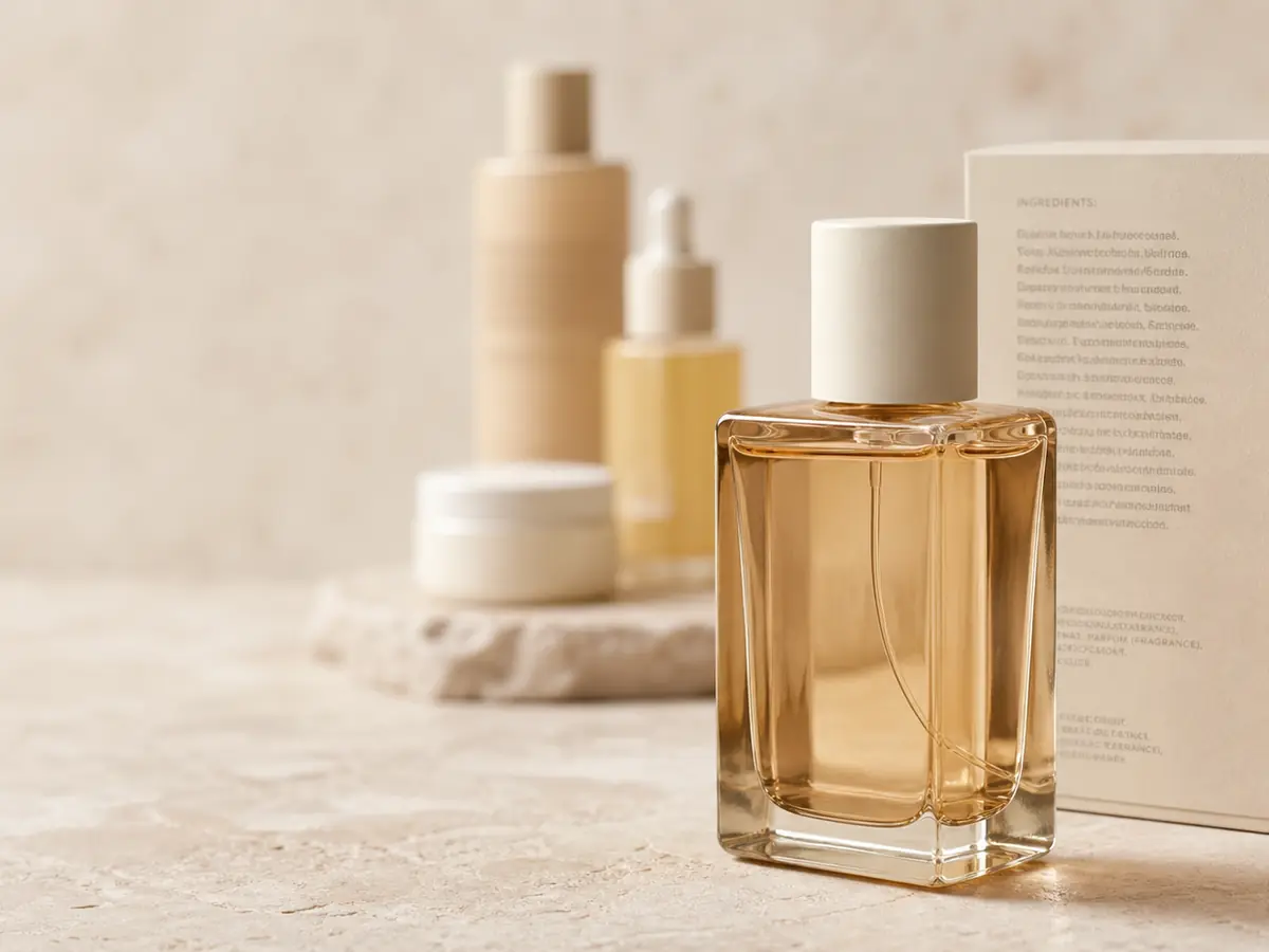Flacon de parfum et son emballage